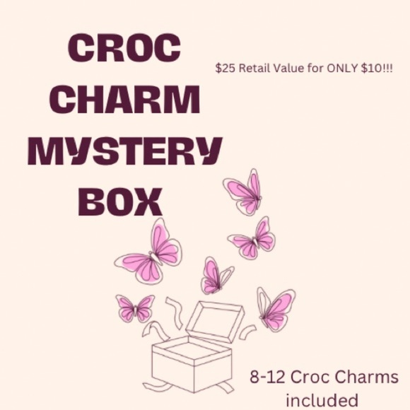 Croc Charm/Jibbitz Mystery Box 8-12 pcs - Picture 1 of 4